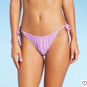 Target lavender side tie, high leg bikini bottoms